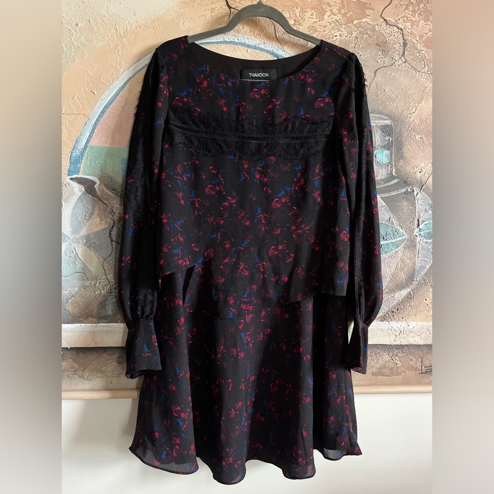 Thakoon Firework Floral Tiered Dress